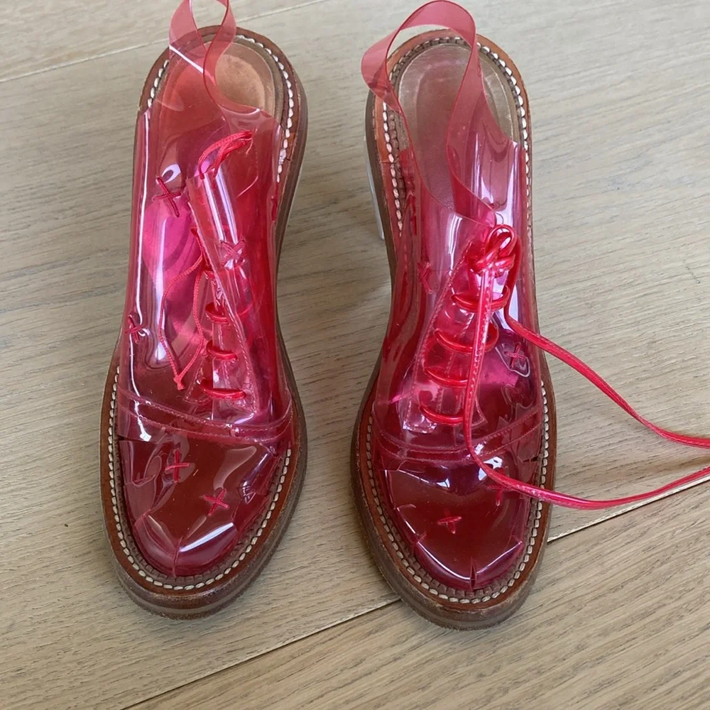 Simone Rocha PVC Clear Heeled Oxford - Picture 11 of 11